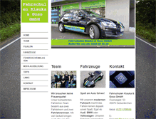 Tablet Screenshot of fahrschule-kiaukaundgoss.de